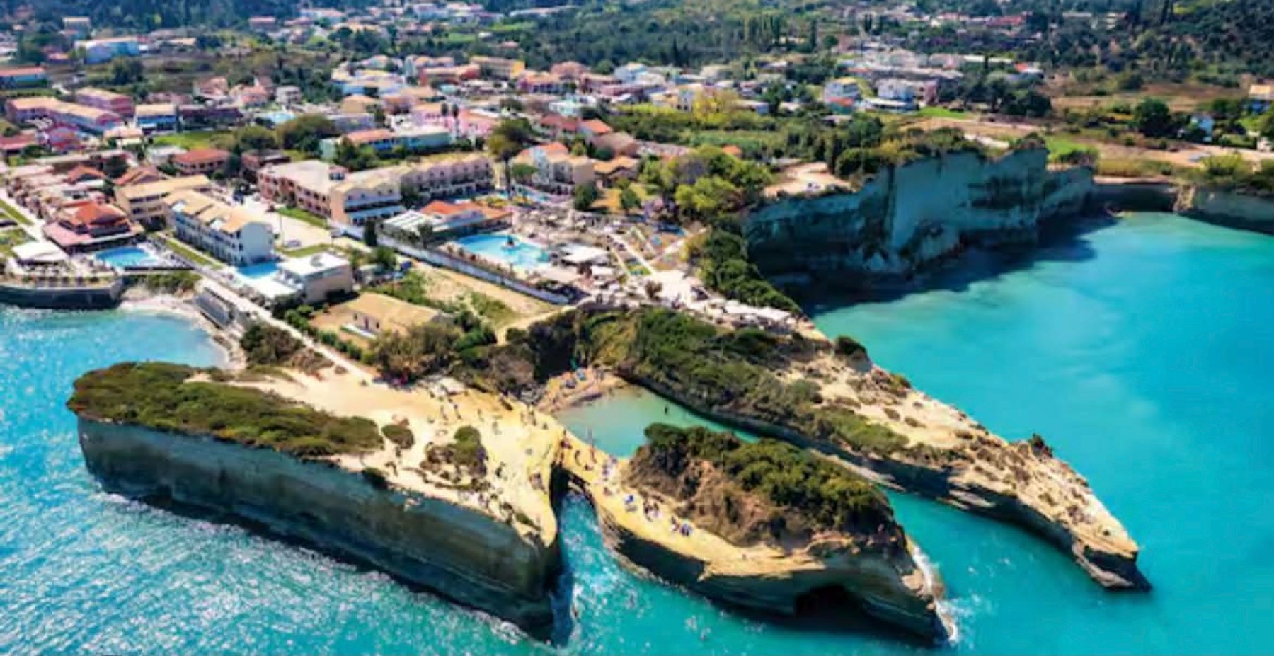 Sidari coastline